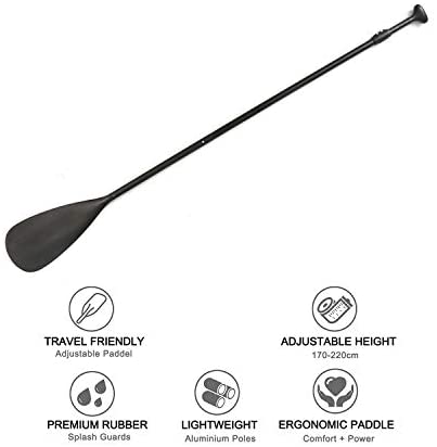 ALIFUN SUP Inflatable Stand Up Paddle Board Capacity Weight 200 Kgs Standing Boat 6 Inches Thickness with Non-Slip Deck - Adjustable Paddle - Pump - Backpack - Leash - Image 6