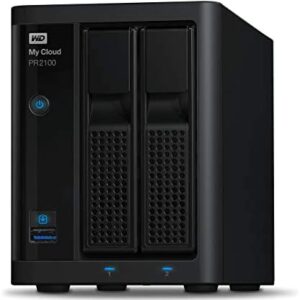 WD 28 TB My Cloud Pro PR2100 Professional Series 2-Bay Network Attached Storage - NAS - WDBBCL0200JBK-EESN