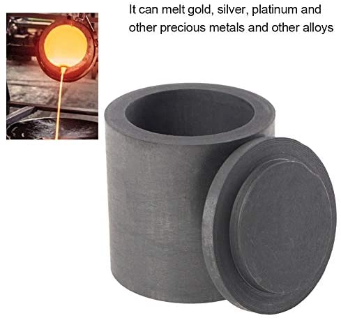 40 * 40mm High Purity Graphite Melting Crucible Casting With Lid Cover, Jewelry Tools Graphite Casting Melting Ingot Mold for Gold Silver Metal - Image 4