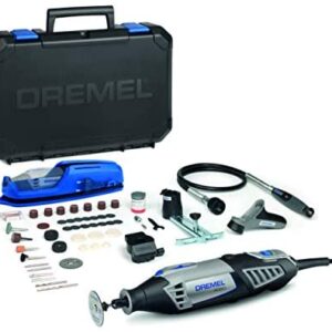 Dremel 4000 Rotary Tool 175 W, Rotary Multi Tool Kit with 4 Attachment 65 Accessories Variable Speed 5000-35000 rpm for Cutting, Carving, Sanding, Drilling, Polishing, Routing, Sharpening, Grinding