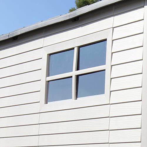 Lifetime 60190 7 x 7ft Heavy Duty Plastic Shed, Beige - Image 9