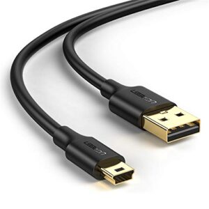 UGREEN Mini USB Cable, USB 2.0 Type A to Mini B Cable Support Data Sync and Charging, Mini B 5-Pin Lead Compatible with Hero 4/3, PS3 Controller, Dash Cam, SatNav, GPS Receiver, PDAs, Camera (1M)