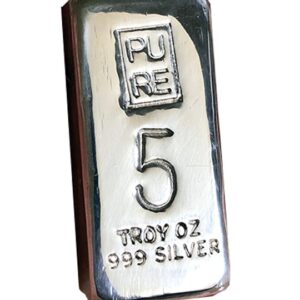 5oz Solid Silver Bar - Large 5