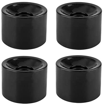 Fafeims 4Pcs 70 * 51mm PU Skateboard Wheels High Resilient Sports Fish Board Wheels Long Board Wheel (Black) - Image 7