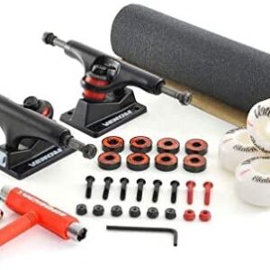 Venom Skateboards Core Complete Truck and wheel Kit- 5.0/5.25/5.5-Kids/Teenage/Boys/Girls Adults Beginners -Advance- Inc Skateboard Trucks/Abec 9 Bearings/Skateboard Wheels 52mm/Griptape/Tool & Bolts