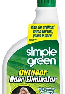 SIMPLE GREEN Outdoor Odor Eliminator for Pets, Dogs, Ideal for Artificial Grass & Patio (32 oz Hose End Sprayer)