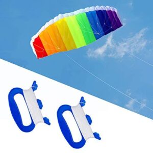 Ruiqas Rainbow Kite Colorful Dual Line Stunt Power Outdoor Sport Kite Seaside Beach Camping Picnic Toy for Parent-child Couples Friends
