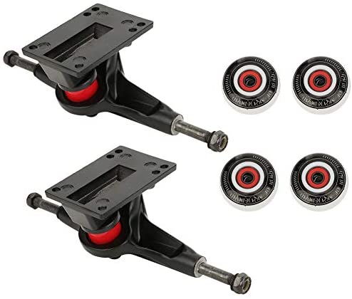 VGEBY Skateboard Wheel Set, Quality Double-Warped Skateboard Trucks Combo Set Wheel Bracket Bridge Kit - Image 4