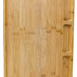 MAR Organic Bamboo Cutting Board for Kitchen, Large Wooden Chopping Boards with 3 Built-in Compartments and Juice Grooves, Large Size Cutting Board “40×30×1.7” Best for Vegetables, Meat and Cheese.