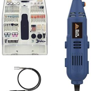 Rotary Tool Kit, BLUE RIDGE BR3100 130W Multi-Functional Electric Tool with 233 Accessories Variable Speed 10000-32000rpm for Craft Projects, DIY Creations