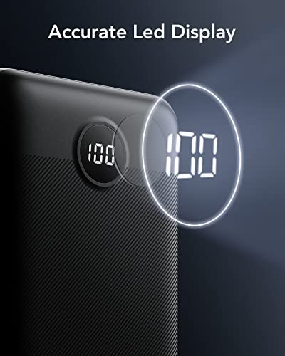 VEGER 30000mAh Power Bank with Led Display, Quick Charge 20W PD 18W QC 3.0 USB C Battery Pack Portable Charger with 4 Outputs & 2 Inputs Compatible with Smart Phones, Tablet and More. - Image 6