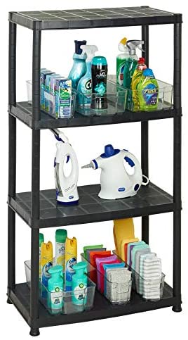 Addis 516571 4 Shelf Storage, Black, 12" - Image 6