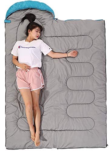 SWTMERRY- Sleeping Bag 4 Seasons (Summer, Spring, Fall, Winter) Warm & Cool Weather - Lightweight,Waterproof Indoor & Outdoor Use for Kids, Teens & Adults for Hiking, Backpacking and Camping - Image 6