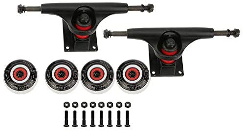 VGEBY Skateboard Wheel Set, Quality Double-Warped Skateboard Trucks Combo Set Wheel Bracket Bridge Kit - Image 2