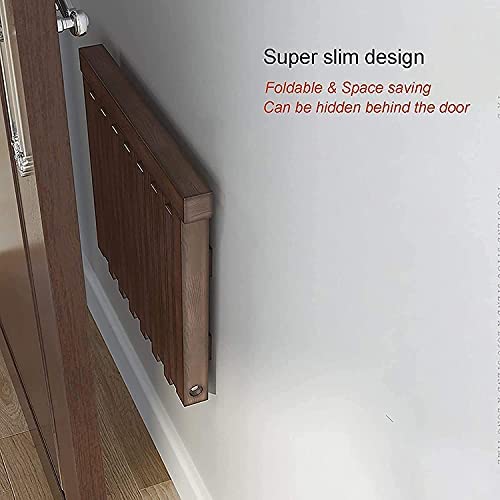 GFDGDS Solid Wood Shower Bench Seat Foldable Wooden Wall Mounted Chair Fold Up Bathroom Stool Seating Invisible Hanging Stool For Doorway Household Entrance (Color : Walnut) - Image 5