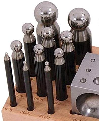 Dapetz ® 25pc Steel Doming Block and Punch Set Dapping Craft Metal ...