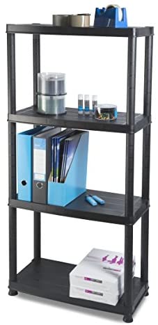 Addis 516571 4 Shelf Storage, Black, 12" - Image 3