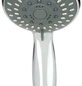 H&S Shower Head Universal Bath Shower Handheld Handset Chrome 5 Mode Function