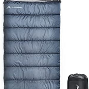 BISINNA XXL Sleeping Bag for Big and Tall Adults,3-4 Season Plus Size Warm and Comfortable Waterproof Lightweight Sleeping Bag Great for Camping Backpacking Hiking Indoor & Outdoor