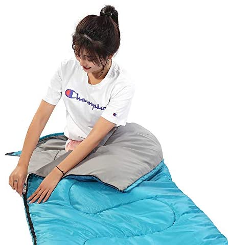 SWTMERRY- Sleeping Bag 4 Seasons (Summer, Spring, Fall, Winter) Warm & Cool Weather - Lightweight,Waterproof Indoor & Outdoor Use for Kids, Teens & Adults for Hiking, Backpacking and Camping - Image 5