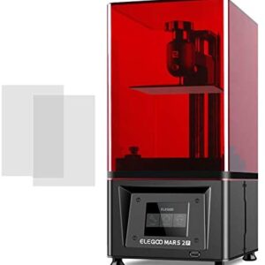ELEGOO Mars 2 Pro 3D Printer, MSLA UV Photocuring LCD Resin Mono 3D Printer Ultra Accuracy with 6 inch 2K Monochrome LCD, Printing Size 129*80*160mm Off-Line Print