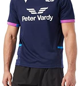 Macron Men's Merchandising Ufficiale Scotland Rugby 2021/22 Home Replica Shirt