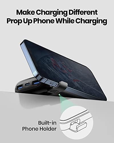 INIU Power Bank, 22.5W Fast Charging 10000mAh USB C Input/Output Portable Charger, PD3.0 QC4.0 Mini Portable Battery Bank USB C with Holder for iPhone 13 12 Pro Max Samsung S21 iPad Pro AirPods etc. - Image 7
