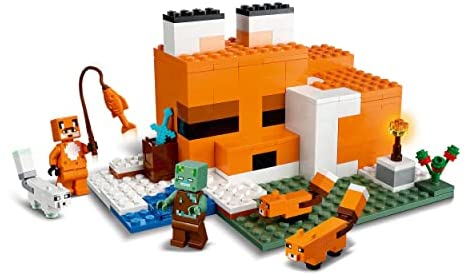 LEGO 21178 Minecraft The Fox Lodge House Animals Toy for Boys and Girls 8 plus Years Old, Set with Drowned Zombie - Image 2