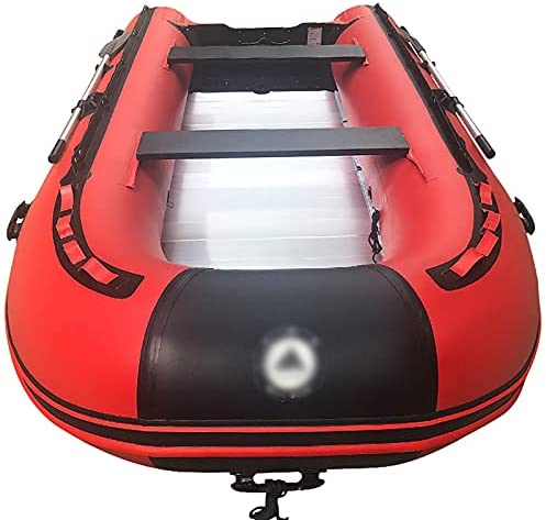 KDOAE Inflatable Boat Durable Outdoor Fishing Rescue Inflatable Boat Assault Boat 2 People Inflatable Boat Canoe With Paddle Water Sports (Color : Red, Size : 230x131cm) - Image 4