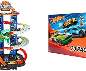 Hot Wheels City Ultimate Garage, Chomping T-Rex and 20 PACK Anazon FFP [Amazon Exclusive]