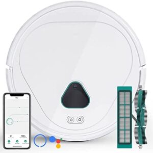 Robot Vacuum Cleaner Maxwell, 2500Pa Suction, Ideal for Pet Hair, Hard Floor, Carpet, Robotic Vacuum with Home Surveillance, Smart Mapping, Alexa & Google Home Connected, App Remote Control