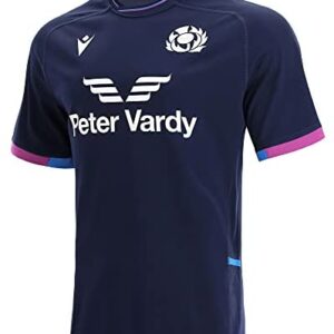 Macron Unisex Kids Scotland Rugby 2021/22 Junior Home Replica Shirt Scotland Rugby 2021/22 Junior Home Replica Shirt