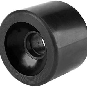 Fafeims 4Pcs 70 * 51mm PU Skateboard Wheels High Resilient Sports Fish Board Wheels Long Board Wheel (Black)