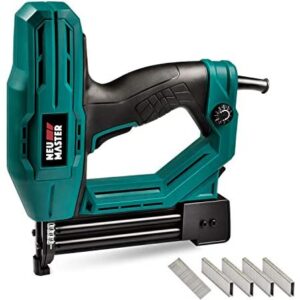 Electric Brad Nailer, NEU MASTER NTC0040 Electric Nail Gun/Staple Gun for DIY Project of Upholstery, Home Improvement and Woodworking