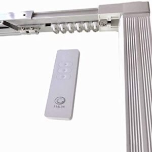 Abalon Motorized Track for Curtains With Remote Control, 1 to 4 meters, Motor Wifi compatible with Alexa, Google Home, Smartphone App, Smart Home, Electric Curtain Tracks, Motorized Curtain Rods (DIY)