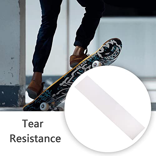 Skateboard Grip Tape Sheet Clear Skateboard Grip Tape Transparent Skateboard Sandpaper for Skating Board Longboarding - Image 6