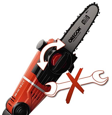 Einhell GE-HC 18 Li T Power X-Change 18V Cordless Multifunctional Garden Tool With Battery and Fast Charger | 2-in-1 High Reach Hedge Trimmer And Chainsaw | Pole Mounted Cutting Tool - Image 11