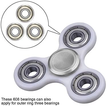 eBoot 608 ZZ Skateboard Bearings Longboard Roller Skate Bearings 608 Ball bearings, Double Shielded, Silver, 8 Pack - Image 7