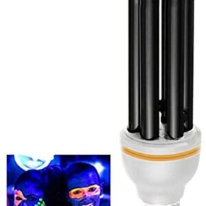 Sysow E27 UV Lamp 15W Disco DJ Light Black 110V / 220V Bulb Black Light CFL Bulb Night Club Bar Germicidal Lamp Pest Control Light for Bar Celebrations Birthdays Shops