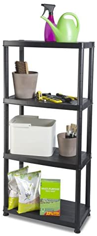 Addis 516571 4 Shelf Storage, Black, 12" - Image 2