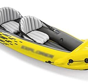 Priority Culture Inflatable Kayak Portable Inflatable Canoe Can Bear 180kg Blow Up Kayak Movable Cushion Suitable For Going Out To Sea And Fishing (Color : Yellow, Size : 312 * 91cm)