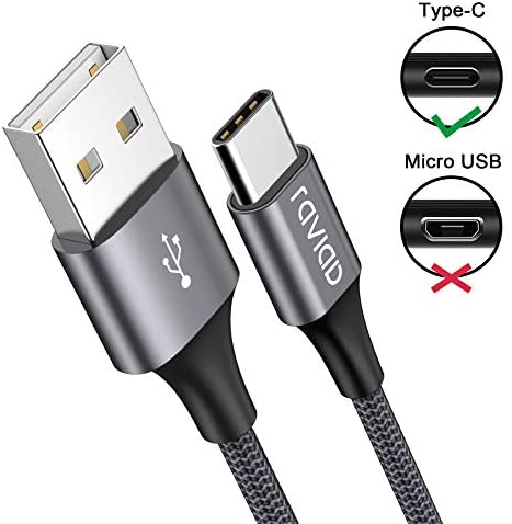 RAVIAD USB C Cable, 4Pack 0.5M+1M+2M+3M Nylon Braided USB Type C Fast Charging Charger Cable for Samsung Galaxy S10/S9/S8+/S8, MacBook, Huawei P30/P20/P10, Google Pixel, Sony Xperia XZ, OnePlus Grey - Image 2