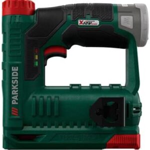 Parkside 12V Cordless Nailer/Stapler - Bare Unit. for Staples (Type 53) 6–14mm and Nails (Type 47) 14–15mm