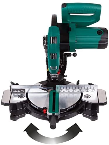VONROC Radial Mitre Saw 1700W - Ø216mm - 40 Toothed Saw Blade - with Laser - Image 2