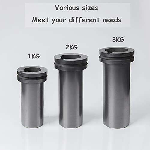 Diyeeni Graphite Crucibles Cup, 1kg/2kg/3kg Crucible, Furnace Torch Melting Casting Gold Silver Scrap Furnace Casting Mould, Metal Graphite Crucible Kit - Image 6