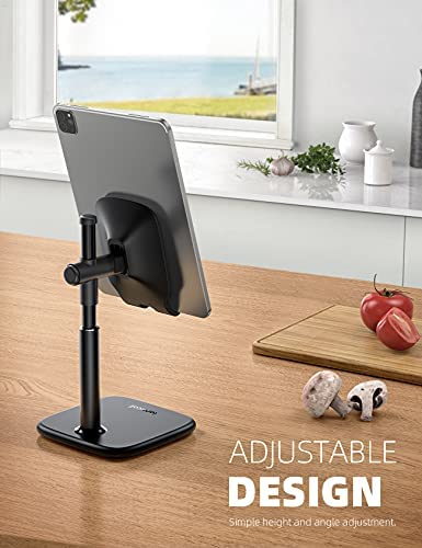 Lamicall Tablet Stand, Adjustable Tablet Holder - Height Angle Adjustable Cradle Mount Dock Desk, for iPad Pro 12.9, 10.5, 9.7, iPad Air mini 6 5 4 3 2, Switch, Samsung Tab, 4"-13" Devices - Black - Image 2