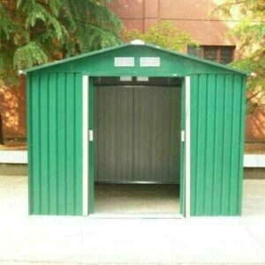 dirty pro tools™ METAL GARDEN SHED External 9ft 11" x 7Ft 9" With internal floor base