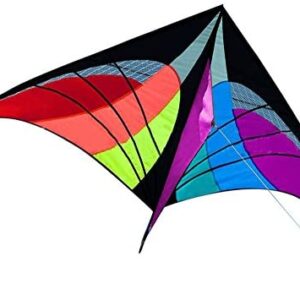 Rainbow Kite for Kids and Adults, Colorful Triangle Kite, New Stunt Power Kite, Sport Fun Kite Toys, Easy Flyer Kite for Outdoor Games Activities, Suitable for Beginner in Beach, Park (Colorful)