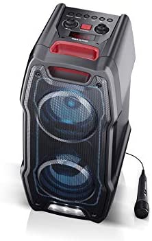 SHARP PS-929 180W High Power Portable Party Speaker Hi-Fi System with Built in Rechargeable Battery, Flashing Disco Lights & Strobe, TWS, Bluetooth, USB, Aux & Microphone – Black - Image 3