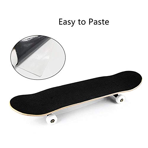 RaceBon Skateboard Grip Tape 84x23cm Non-Slip Griptape Coarse Grit Single Sheet (Black) - Image 3